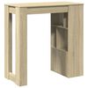 vidaXL Bartisch mit Regal Sonoma-Eiche 102x50x103,5 cm Holzwerkstoff