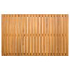 vidaXL Badematte Uni Braun 80 x 50 cm Holz