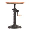 LABEL51 Hocker Beistelltisch 32x32x48-65 cm Holz/Schwarz