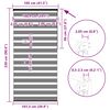 vidaXL Doppelrollo Braun 105x230 cm Stoffbreite 100,9 cm Polyester