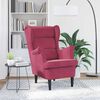 vidaXL Sessel Weinrot Samt