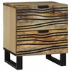 vidaXL Nachttisch Braun 40 x 33 x 46 cm Massivholz Akazie