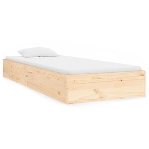 vidaXL Massivholzbett 90x190 cm