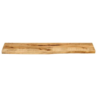 vidaXL Tischplatte 110x40x2,5 cm Baumkante Massivholz Raues Mangoholz