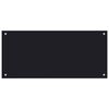 vidaXL K&uuml;chenr&uuml;ckwand Schwarz 90x40 cm Hartglas