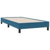 vidaXL Boxspringbett mit Matratze Dunkelblau 80x210 cm Samt