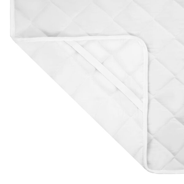 vidaXL Matratzenschoner Gesteppt Wei&szlig; 120&times;200 cm Leicht