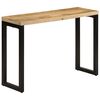vidaXL Konsolentisch 110x35x76 cm Massives Rohholz Mango