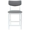 vidaXL Esszimmerst&uuml;hle 2 pcs Wei&szlig; 48 x 49 x 95 cm Massives Gummiholz