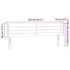 vidaXL Kopfteil mit Ohren Dunkelbraun 163x16x78/88 cm Stoff