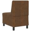 vidaXL | Sofa Stuhl | mit Kissen Braun 55 x 74 x 82 cm Faux Wildleder