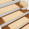 vidaXL Stufenmatten 10 Stk. 65x21x4 cm Creme Rechteckiger Rand