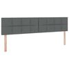 vidaXL Aufbewahrungsbett mit Matratze Dunkelgrau 200 x 200 cm
