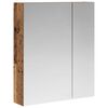 vidaXL Badezimmerspiegelschrank Altholz 60 x 14,5 x 70 cm