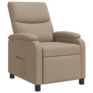 vidaXL Liegesessel Cappuccino Kunstleder
