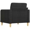 vidaXL Sofasessel Schwarz 60 cm Stoff