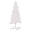 vidaXL Weihnachtsbaum zum Schm&uuml;cken Wei&szlig; 120 cm Massivholz Kiefer