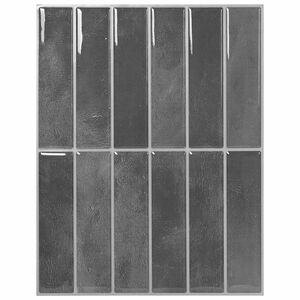 vidaXL Rechteckige Fliese 10 pcs Grau 29 x 23 x 0,08 cm