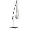 vidaXL Sonnenschirm Ampelschirm mit LED-Beleuchtung 300 cm Metallmast
