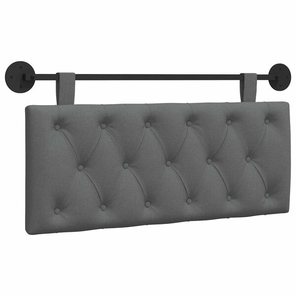 vidaXL H&auml;ngevorderseite Wandmontiert Dunkelgrau 110 x 55 x 7 cm Stoff