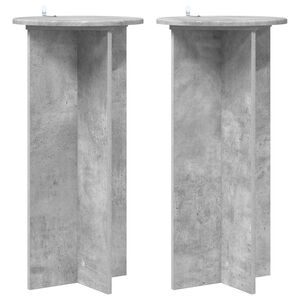 vidaXL Pflanzenst&auml;nder 2 Stk. Betongrau 40 x 40 x 80 cm Holzwerkstoff