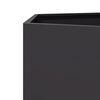vidaXL Pflanzk&uuml;bel Schwarz Sechseckig 138x120x45 Stahl