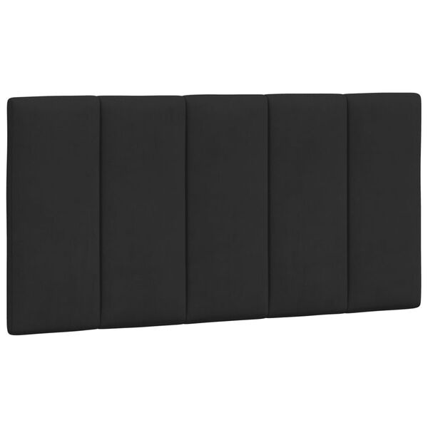vidaXL Kopfteil-Kissen "Hanko" Schwarz 100 cm Samt
