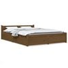 vidaXL Bett mit Schubladen Honigbraun 160x200 cm