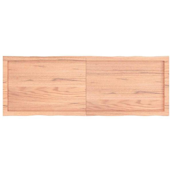 vidaXL Tischplatte 140x50x(2-6) cm Massivholz Behandelt Baumkante