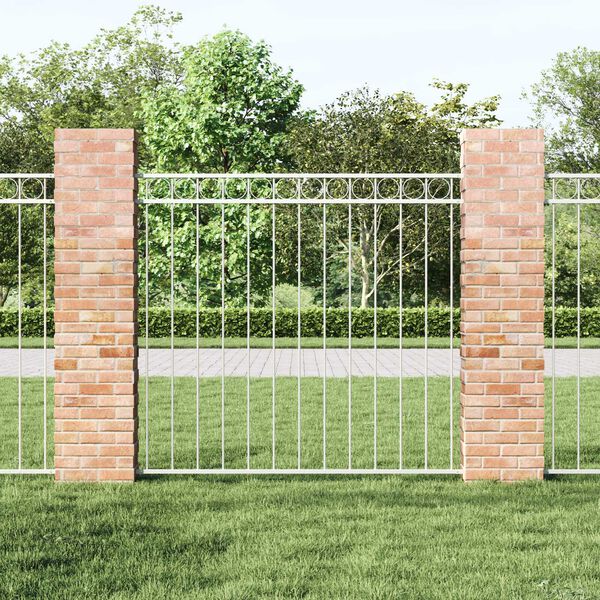 vidaXL Zaunelement Wei&szlig; 170 x 120 cm Stahl