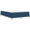 vidaXL Boxspringbett mit Matratze Blau 160 x 200 cm Stoff