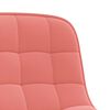 vidaXL Esszimmerstuhl Drehbar Rosa Samt