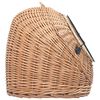 vidaXL Katzen-Transportkorb 60x45x45 cm Nat&uuml;rliche Weide