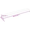 vidaXL Wandregal Hellbraun 100x10x6 cm Massivholz Eiche Behandelt