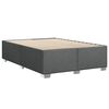 vidaXL Bettgestell ohne Matratze Dunkelgrau 140x200 cm Stoff