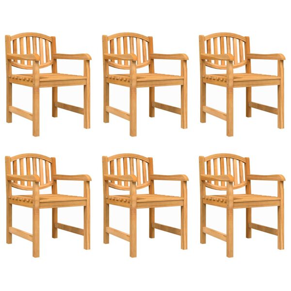 vidaXL 7-tlg. Garten-Essgruppe Massivholz Teak