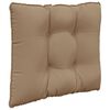 vidaXL Sofakissen f&uuml;r drau&szlig;en 3 pcs Taupe Polyester