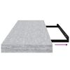vidaXL Schweberegale 2 Stk. Betongrau 80x23,5x3,8 cm MDF
