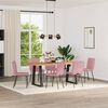 vidaXL Esszimmerst&uuml;hle 6 Stk. Rosa Samt