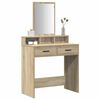 vidaXL Schminktisch Sonoma-Eiche 79 x 41 x 140 cm Holzwerkstoff