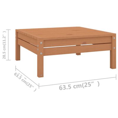 vidaXL 8-tlg. Garten-Lounge-Set Honigbraun Massivholz Kiefer