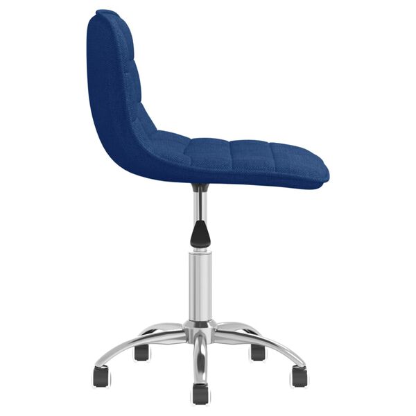vidaXL Esszimmerstuhl Drehbar Blau Stoff