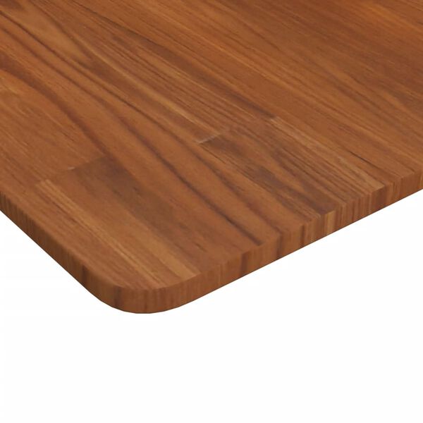 vidaXL Waschtischplatte Dunkelbraun 100x60x1,5 cm Massivholz Behandelt