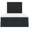 vidaXL Ottoman-Bett mit Matratzen & LEDs Schwarz 120x190 cm Samt