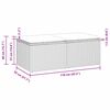 vidaXL 2-tlg. Garten-Sofagarnitur mit Kissen Braun Poly Rattan Akazie