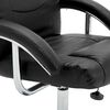 vidaXL Relaxsessel mit Fu&szlig;hocker Schwarz Kunstleder