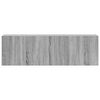 vidaXL 3-tlg. TV-Schrank-Set Grau Sonoma Holzwerkstoff