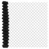 vidaXL Kettenzaun Grau 10 x 1,6 m Stahl