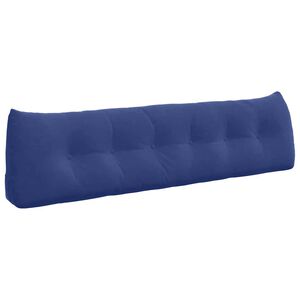vidaXL R&uuml;cken Kissen Polizeiblau 180 x 24 x 50 cm Samt