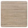 vidaXL Bistrotisch MDF und Stahl Quadratisch 80x80x75 cm Eichenoptik